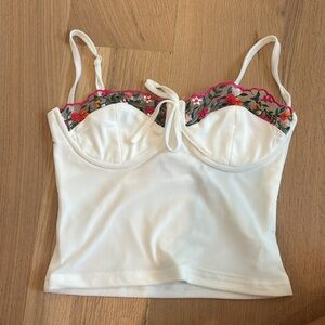 Princess Polly Sarella Bustier Top, White, US 4